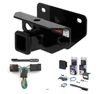 2003 - 2010 Dodge Ram 2500 Excluding factory receiver Curt 2" Class 3 Trailer Tow Hitch + 5-Flat Wiring Kit Tow Boat/Utility Trailer with Surge Brakes 13333