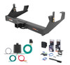 2011 - 2019 Chevrolet Silverado 2500 HD 6' bed, excluding factory receiver, Tommy Gate lift or cab & chassis Curt 2-1/2" Class 5 Trailer Tow Hitch + 5-Flat Wiring Kit Tow Boat/Utility Trailer with Surge Brakes 15860