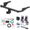 17 - 21 Mazda CX-5 Excluding diesel Curt 2" Class 3 Trailer Tow Hitch + 5-Flat Wiring Kit Tow Boat/Utility Trailer with Surge Brakes 13315