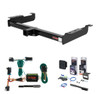 2000 - 2002 Chevrolet Express 3500 Excluding cutaway models Curt 2" Class 4 Trailer Tow Hitch + 5-Flat Wiring Kit Tow Boat/Utility Trailer with Surge Brakes 14090