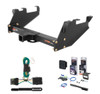 1988 - 2000 Chevrolet K2500 With 10" step bumper Curt 2" Class 5 Trailer Tow Hitch + 5-Flat Wiring Kit Tow Boat/Utility Trailer with Surge Brakes 15317