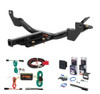2013 - 2015 Chevrolet Malibu Sedan Excluding LTZ Curt 1-1/4" Class 2 Trailer Tow Hitch + 5-Flat Wiring Kit Tow Boat/Utility Trailer with Surge Brakes 12115