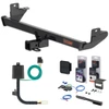 2025 Mazda CX-70 Curt 2" Class 3 Trailer Tow Hitch + 5-Flat Wiring Kit Tow Boat/Utility Trailer with Surge Brakes 13568