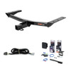 2016 - 2019 Lexus RX350 w/ Factory Tow Package & Excluding F Sport Curt 2" Class 3 Trailer Tow Hitch + 5-Flat Wiring Kit Tow Boat/Utility Trailer with Surge Brakes 13272