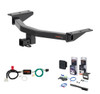 2019 - 2025 Honda Passport Curt 2" Class 3 Trailer Tow Hitch + 5-Flat Wiring Kit Tow Boat/Utility Trailer with Surge Brakes 13421