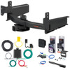 19 - 25 Ram 1500 Curt 2" Class 5 Trailer Tow Hitch + 5-Flat Wiring Kit Tow Boat/Utility Trailer with Surge Brakes 15005