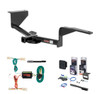 2012 Hyundai Accent Hatchback Curt 1-1/4" Class 1 Trailer Tow Hitch + 5-Flat Wiring Kit Tow Boat/Utility Trailer with Surge Brakes 11250