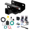 11 - 13 Ram 3500 8' bed, excluding factory receiver Curt 2" Class 3 Trailer Tow Hitch + 5-Flat Wiring Kit Tow Boat/Utility Trailer with Surge Brakes 13333
