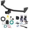 24 - 25 Hyundai Kona Excluding N Line or electric Curt 2" Class 3 Trailer Tow Hitch + 5-Flat Wiring Kit Tow Boat/Utility Trailer with Surge Brakes 13606