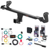 18 - 21 Hyundai Kona Curt 2" Class 3 Trailer Tow Hitch + 5-Flat Wiring Kit Tow Boat/Utility Trailer with Surge Brakes 13610