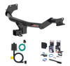 2020 - 2022 Hyundai Palisade Curt 2" Class 3 Trailer Tow Hitch + 5-Flat Wiring Kit Tow Boat/Utility Trailer with Surge Brakes 13427-2