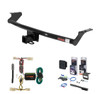 2001 - 2006 Hyundai Santa Fe Curt 2" Class 3 Trailer Tow Hitch + 5-Flat Wiring Kit Tow Boat/Utility Trailer with Surge Brakes 13505