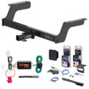 18 - 24 Subaru Crosstrek Excluding hybrid Curt 1-1/4" Class 2 Trailer Tow Hitch + 5-Flat Wiring Kit Tow Boat/Utility Trailer with Surge Brakes 12184