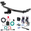 19 - 21 Hyundai Tucson Excluding Night Curt 1-1/4" Class 2 Trailer Tow Hitch + 5-Flat Wiring Kit Tow Boat/Utility Trailer with Surge Brakes 12241