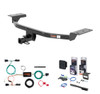 2015 - 2018 Ford Focus Hatchback, excluding RS and ST Curt 1-1/4" Class 1 Trailer Tow Hitch + 5-Flat Wiring Kit Tow Boat/Utility Trailer with Surge Brakes 11158