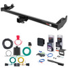 04 - 07 Ford Freestar Curt 2" Class 3 Trailer Tow Hitch + 5-Flat Wiring Kit Tow Boat/Utility Trailer with Surge Brakes 13587