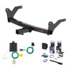 2024 - 2026 Lexus TX350 Curt 2" Class 3 Trailer Tow Hitch + 5-Flat Wiring Kit Tow Boat/Utility Trailer with Surge Brakes 13519-1
