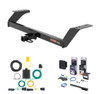 2013 - 2020 Ford Fusion Excluding Sport Curt 1-1/4" Class 2 Trailer Tow Hitch + 5-Flat Wiring Kit Tow Boat/Utility Trailer with Surge Brakes 12091