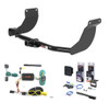 2010 - 2013 Ford Transit Connect Excluding electric models Curt 1-1/4" Class 2 Trailer Tow Hitch + 5-Flat Wiring Kit Tow Boat/Utility Trailer with Surge Brakes 12076