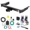 99 - 03 Ford Windstar Curt 2" Class 3 Trailer Tow Hitch + 5-Flat Wiring Kit Tow Boat/Utility Trailer with Surge Brakes 13085