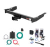 1999 - 2003 Ford Windstar Curt 2" Class 3 Trailer Tow Hitch + 5-Flat Wiring Kit Tow Boat/Utility Trailer with Surge Brakes 13085