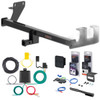 18 - 22 Ford EcoSport Curt 1-1/4" Class 2 Trailer Tow Hitch + 5-Flat Wiring Kit Tow Boat/Utility Trailer with Surge Brakes 12188