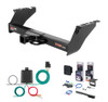 1978 - 1996 Ford Bronco Curt 2" Class 5 Trailer Tow Hitch + 5-Flat Wiring Kit Tow Boat/Utility Trailer with Surge Brakes 15300