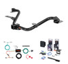 2015 - 2018 Chevrolet City Express Curt 2" Class 3 Trailer Tow Hitch + 5-Flat Wiring Kit Tow Boat/Utility Trailer with Surge Brakes 13165