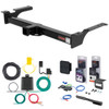 75 - 91 Ford Econoline van Curt 2" Class 3 Trailer Tow Hitch + 5-Flat Wiring Kit Tow Boat/Utility Trailer with Surge Brakes 13053