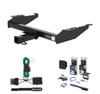 1988 - 1999 GMC K1500 Excluding dual exhaust or 10" step bumper or Curt 2" Class 4 Trailer Tow Hitch + 5-Flat Wiring Kit Tow Boat/Utility Trailer with Surge Brakes 14081