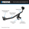 Reese Towpower Class 2 Trailer Hitch, 1-1/4-Inch Receiver, Black 06326