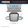 Reese Towpower Class 1 Trailer Hitch, 1-1/4-Inch Receiver, Black 77132