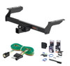 2023 - 2024 Ford Escape Excluding PHEV Curt 2" Class 3 Trailer Tow Hitch + 5-Flat Wiring Kit Tow Boat/Utility Trailer with Surge Brakes 13454