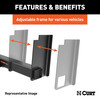 CURT Universal Weld-On Trailer Hitch, 2-1/2" Receiver (Up to 44" Frames, 18" Drop) Trailer Hitch