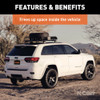 Curt 63" x 37" Black Steel Roof Rack Cargo Carrier Roof Rack w/ Net