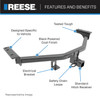 Reese Towpower Class 3 Trailer Hitch, 2-Inch Receiver, Black 44094