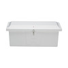 Taylor Made Stow N? Go Low-Profile Fiberglass Dock Box, Medium (18"H X 48"W X 20"D), White #83557