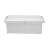 Taylor Made Stow N Go Low-Profile Fiberglass Dock Box, Medium (18"H X 48"W X 20"D), White #83557