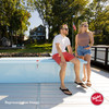 Taylor Made Stow N Go Deep Fiberglass Dock Box, Medium (27"H X 72"W X 26"D), Ice Blue #83554IB