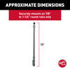 Taylor Made Stainless-Steel Flag Pole with Rail Mount #971