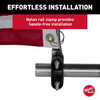 Taylor Made Stainless-Steel Flag Pole with Rail Mount #971