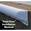 Taylor Made Medium Premium Dock & Post Bumper, White (4-1/2"W x 1-3/4"D x 9'L) #DB3.90