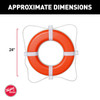 Taylor Made Vinyl Coated Foam Life Rings USCG Approved, Orange (24") #368