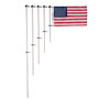 Taylor Made Flag Pole with Charlevoix Flag Clips 3/4" diameter 24" flag staff #916