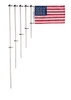 Taylor Made Flag Pole with Charlevoix Flag Clips 3/4" diameter 36" flag staff #918
