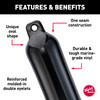 Taylor Made Hull-Gard? Inflatable Boat Fender, Black Onyx (6.5" x 23") #31723