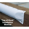 Taylor Made Large Premium Dock & Post Bumper, White (5-1/2"W x 2-1/4"D x 6'L) #DB4.60