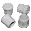 Taylor Made Rubber Chair Tips White fits 1-1/8" tubing #96026