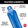 Taylor Made Hull-Gard? Inflatable Boat Fender, Mid Atlantic Blue (4.5" x 16") #41021