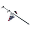Taylor Made Pontoon Flag Pole Socket with Flag, 24" with 12"x18" US Flag #921
